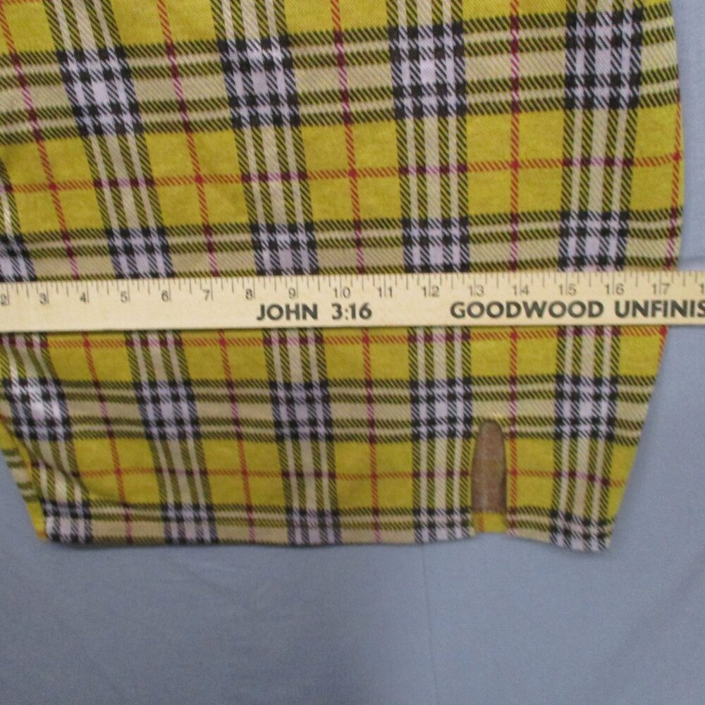 Papaya Spaghetti Strap Bodycon Plaid Yellow Women Size‎ | XS - Picture 8 of 10